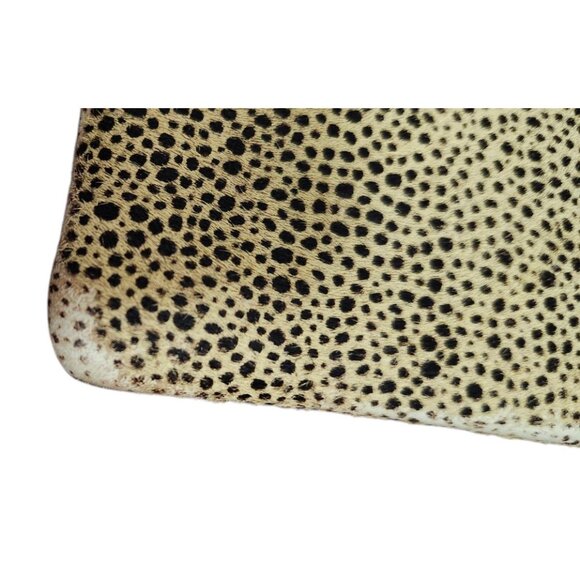 Madewell Pouch Wallet Coin Bag Animal Print Cheetah Calf Hair Textured Case - Picture 6 of 9